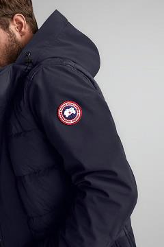 Chamarras Canada Goose Hombre Outlet - Breton Chaqueta De Plumas Azul Marino XA9241037